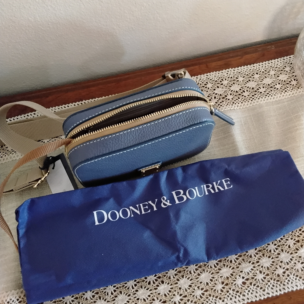 Dooney & Bourke Navy Pebble Leather Crossbody Bag
